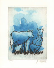 Armin Mueller-Stahl, Blaue Kuh auf der Weide Armin Mueller-Stahl, Blaue Kuh auf der Weide