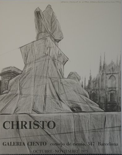 Christo, Wrapped Monument to Vittoria Emanuele