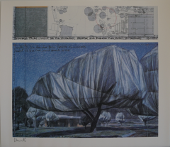 Christo, wrapped trees I