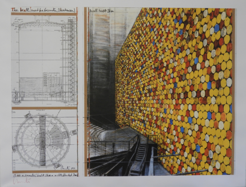 Christo, the wall (Project for Gasometer,Oberhausen)