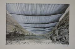 Christo, Over the arkansas  river IV Under