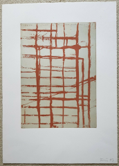 Günther Förg,o.T.  Braunes Gitter