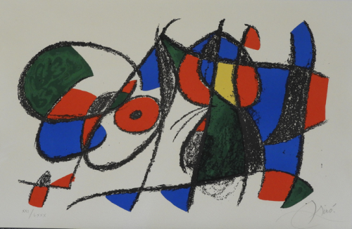 Joan Miró, Composition/Lithografie-2