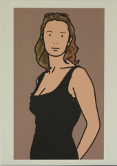 Julian Opie, Monique with evening dress