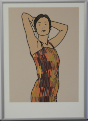 Julian Opie, Anya with cocktail dress