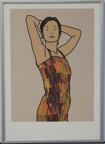 Julian Opie, Anya with cocktail dress