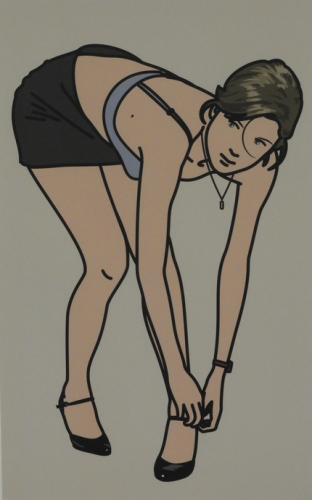 Julian Opie, Kiera with pendant