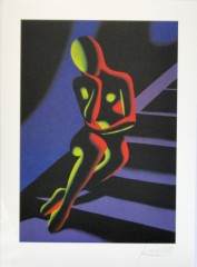 Mark Kostabibl, stairway blau