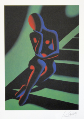 Mark Kostabi, stairway grün