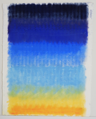 Heinz Mack, o.T..Pastellkreide