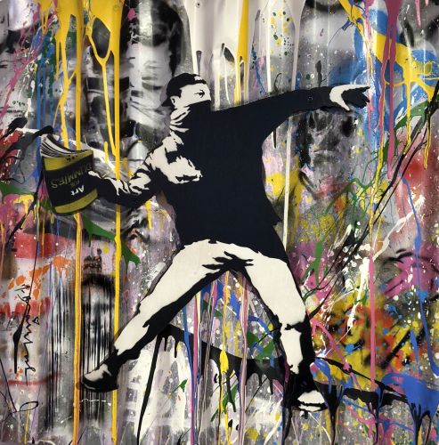 Mr. Brainwash,  Banksy Thrower