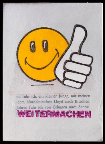 Jan M. Petersen, weitermachen-smiley