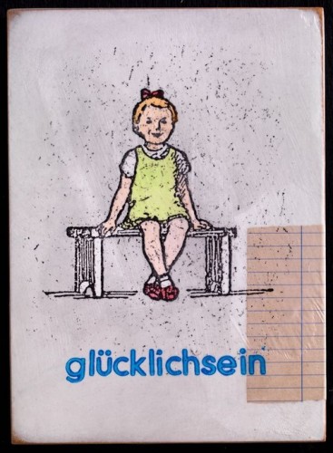 Jan M. Petersen, glücklichsein sitzend grün
