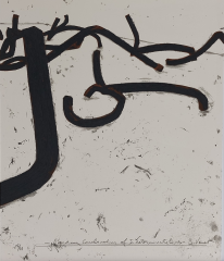 Bernar Venet, Carborundum, combination of indeterminate lines