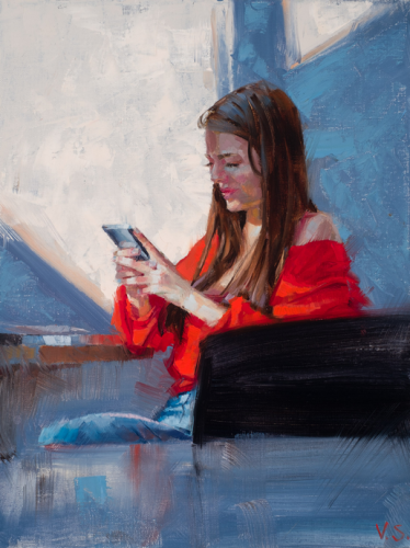Vinzenz Schüller, woman with phone