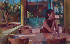Vinzenz Schüller, Bar Scene, she is lost in thought.