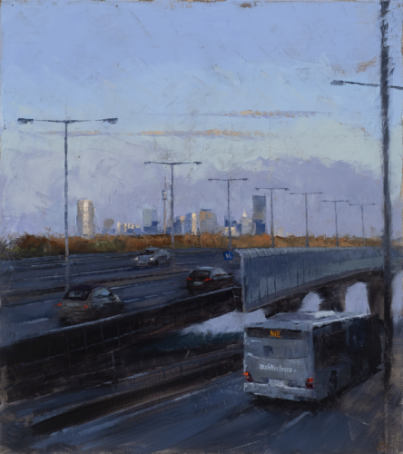 Vinzenz Schueller, Bus-Line-142 entering Vienna