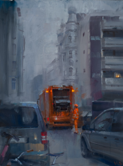 Vinzenz Schüller, Garbage Collection, foggy morning