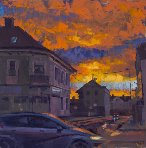 inzenz Schüller,Vorstadt-Sonnenuntergang