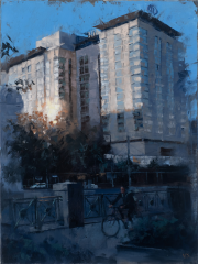 Vinzenz Schüller, Street-Scene-X, Early-Morning-Hotel