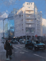 Vinzenz Schüller, Street-Scene-XIV-Winternachmittag